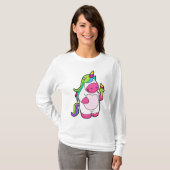 Unicorn met wafelijs t-shirt (Voorkant volledig)