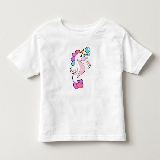 Unicorn met waterbellen.PNG Kinder Shirts (Voorkant)