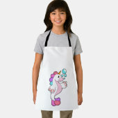 Unicorn met waterbellen.PNG Schort (Insitu)