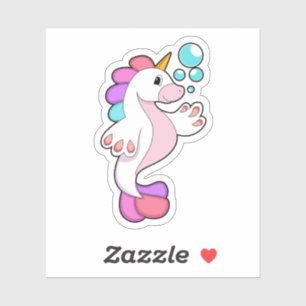 Unicorn met waterbellen.PNG Sticker