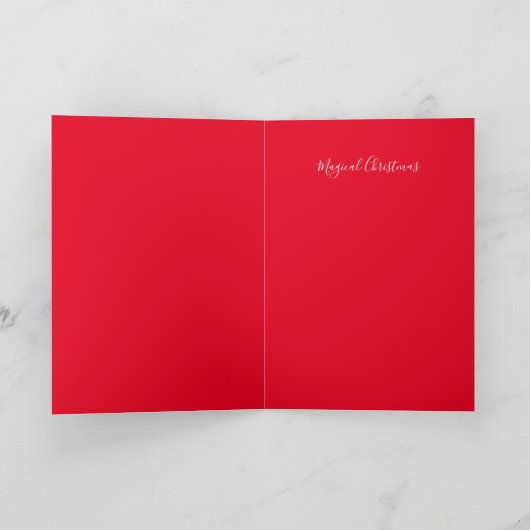 Unicorn met wilde bloemen in Waterverf Kaart (Binnen)