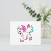 Unicorn met Wing.PNG Briefkaart (Staand voorkant)