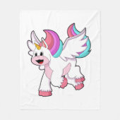 Unicorn met Wing.PNG Fleece Deken (Voorkant)