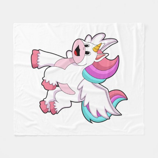 Unicorn met Wing.PNG Fleece Deken (Voorkant (Horizontaal))