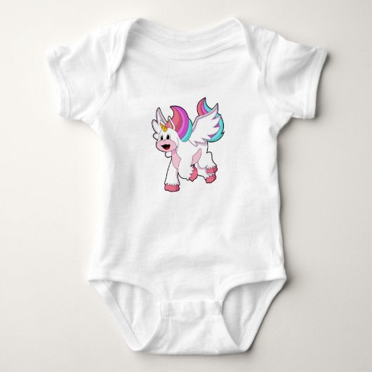 Unicorn met Wing.PNG Romper (Voorkant)