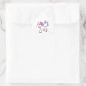 Unicorn met Wing.PNG Ronde Sticker (Tas)