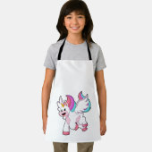 Unicorn met Wing.PNG Schort (Insitu)