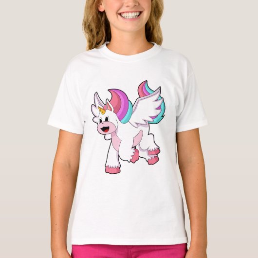 Unicorn met Wing.PNG T-shirt (Voorkant)
