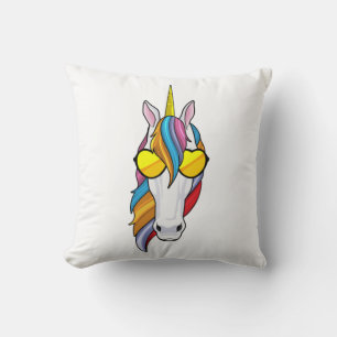 Unicorn met zonnebril kussen