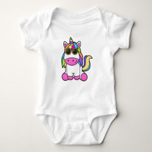 Unicorn met zonnebril romper
