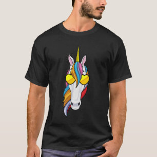 Unicorn met zonnebril t-shirt