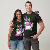 Unicorn met zonnebril t-shirt (Unisex)