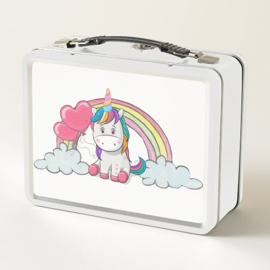 Unicorn Metal Lunch Box (Achterkant)