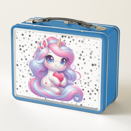 Unicorn Metal Lunch Box (Achterkant)