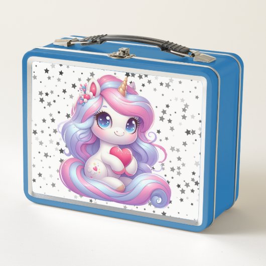 Unicorn Metal Lunch Box (Voorkant)