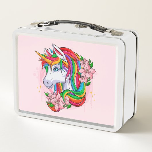 Unicorn Metal Lunch Box (Achterkant)