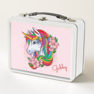 Unicorn Metal Lunch Box