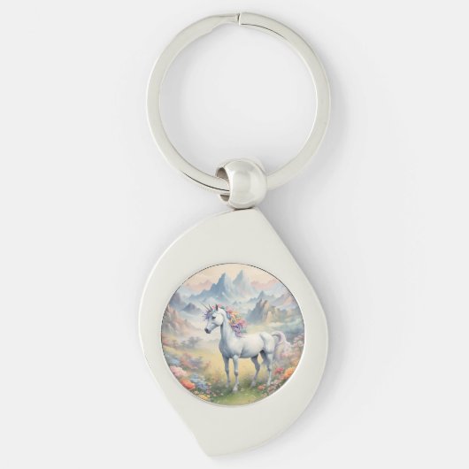Unicorn Metal Sleutelhanger (Voorkant)