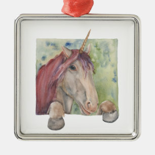 Unicorn Metalen Ornament