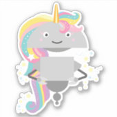 Unicorn Mia-Sticker Sticker (Voorkant)