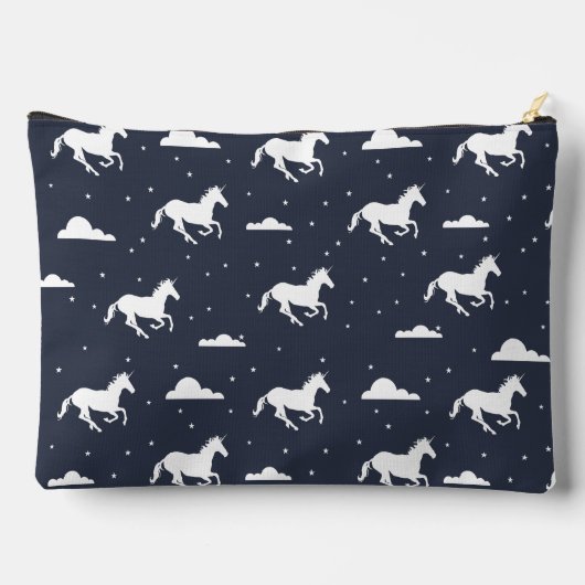 Unicorn Midnight Sky Pattern - Gepersonaliseerd Etui (Achterkant)