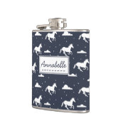 Unicorn Midnight Sky Pattern Heupfles (Links)