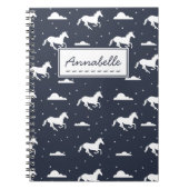 Unicorn Midnight Sky Pattern Notitieboek (Voorkant)