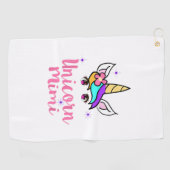 Unicorn Mimi-shirt Golfhanddoek (Horizontaal)