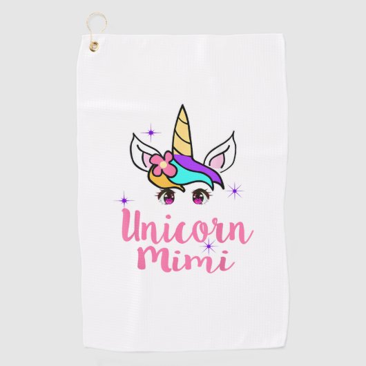 Unicorn Mimi-shirt Golfhanddoek (Voorkant)
