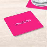 "Unicorn" minimalistisch roze fuchsia white custom
