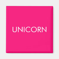 "Unicorn" minimalistisch roze fuchsia white