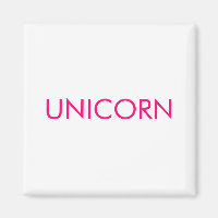 "Unicorn" minimalistisch roze fuchsia white