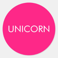 "Unicorn" minimalistisch roze fuchsia white