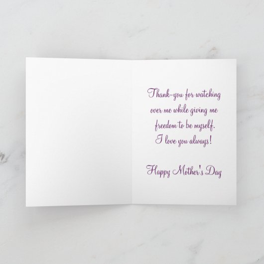 Unicorn Moederdag Kaart (Binnen)