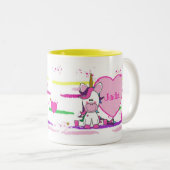 Unicorn mok met vrolijke kleuren - Unicorn mug (Voorkant rechts)