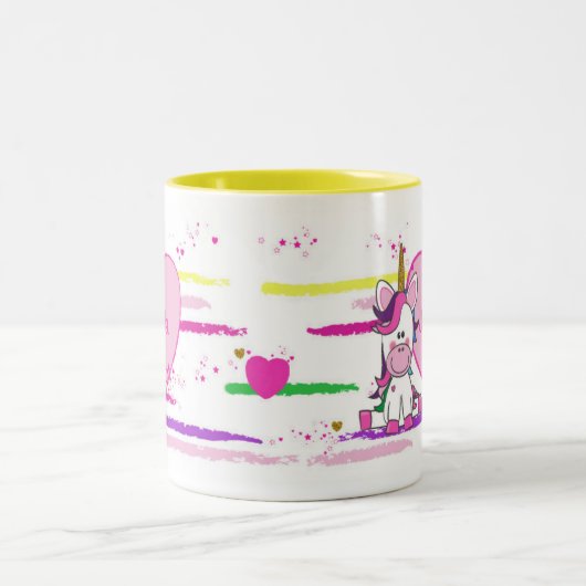 Unicorn mok met vrolijke kleuren - Unicorn mug (Center)