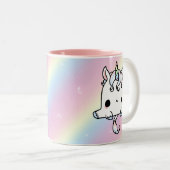 Unicorn-Mok Tweekleurige Koffiemok (Voorkant rechts)
