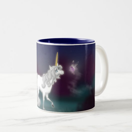 Unicorn-Mok Tweekleurige Koffiemok (Voorkant rechts)