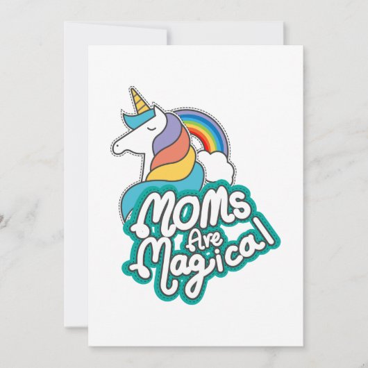 Unicorn Moms zijn magische Moederdag-cadeaus Kaart (Voorkant)
