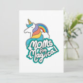 Unicorn Moms zijn magische Moederdag-cadeaus Kaart (Staand voorkant)