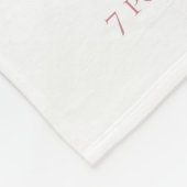 Unicorn Monogram Letter E Roze Baby Girl Gift Bab Fleece Deken (Hoek)