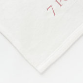 Unicorn Monogram Letter K Roze Baby Girl Gift Fleece Deken (Hoek)