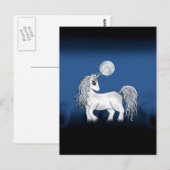 Unicorn Moon Briefkaart (Voorkant / Achterkant)