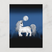 Unicorn Moon Briefkaart (Voorkant)