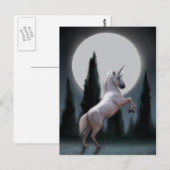 Unicorn Moon Briefkaart (Voorkant / Achterkant)