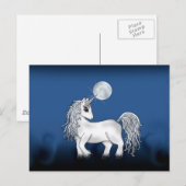 Unicorn Moon Briefkaart (Voorkant / Achterkant)