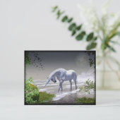 Unicorn Moon Briefkaart (Staand voorkant)