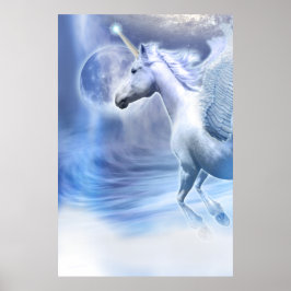 UNICORN MOON FLIGHT POSTER