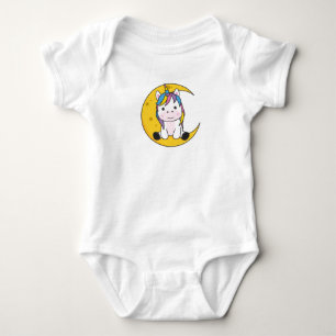 Unicorn Moon Good Night Sweet Animals Unicorn Romper