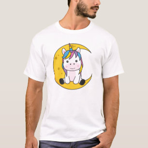Unicorn Moon Good Night Sweet Animals Unicorn T-shirt